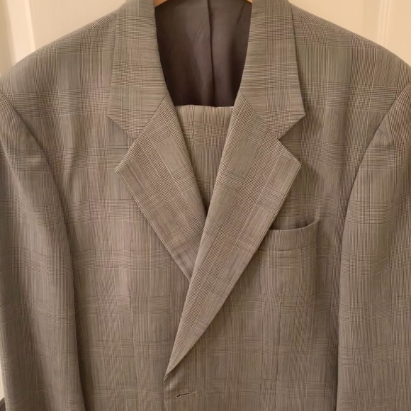 Men’s Glen-Plaid Suit.